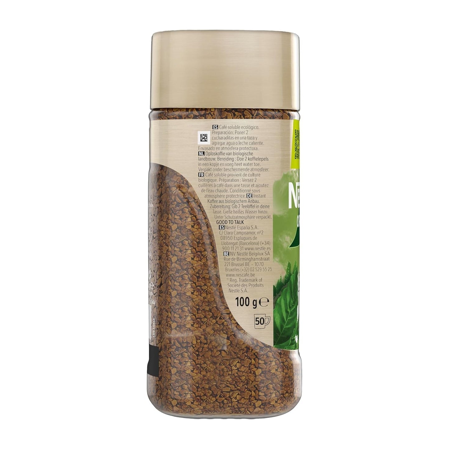 Ness.cafe.s Gold Organic Coffee Powder – 100% Arabica Freeze-Dried Premium Instant Coffee 100g (Imported)