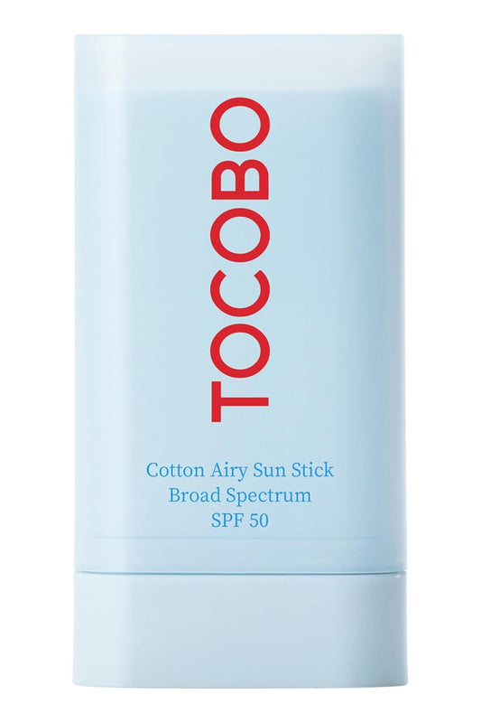 Cotton Airy Sun Stick SPF 50 – Korean Matte Face Sunscreen Stick, Travel Size, Vegan & Non-Sticky Broad Spectrum Sunblock (0.67 oz)