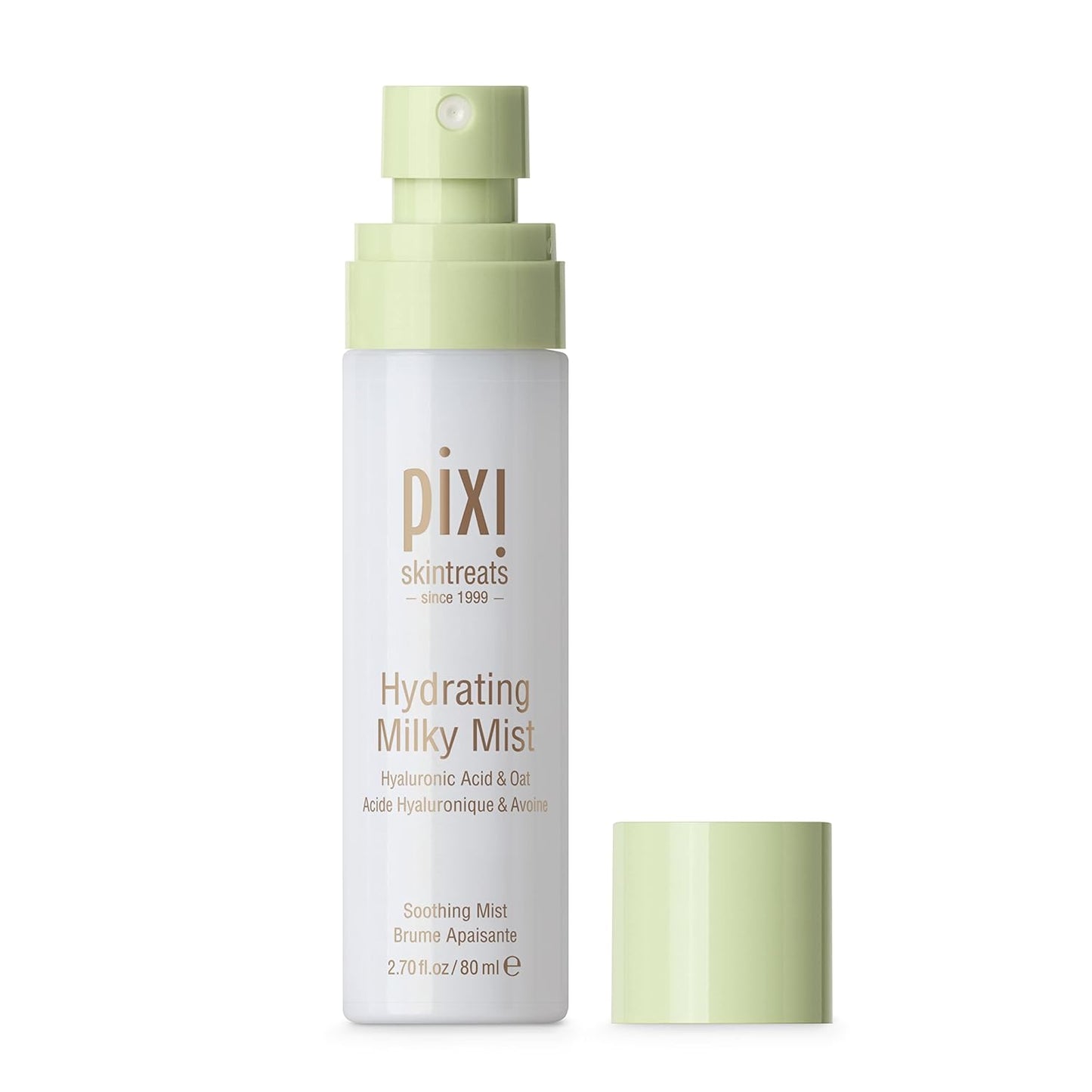 Pixi Beauty Milky Mist – Hydrating Face Spray with Hyaluronic Acid & Black Oat Extract – Lightweight Moisturizer for Dry & Sensitive Skin – Cruelty-Free – 2.7 fl oz