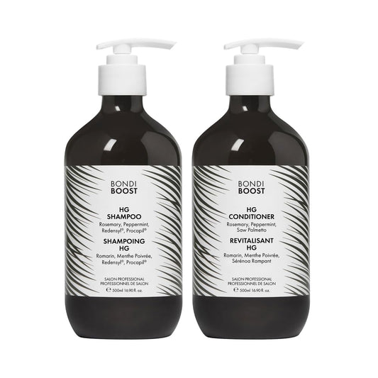 BondiBoost HG Anti-Thinning Shampoo & Conditioner Set – Clinically Proven for Fuller, Thicker Hair – Rosemary, Procapil & Redensyl – Sulfate-Free, 16.9 oz Each