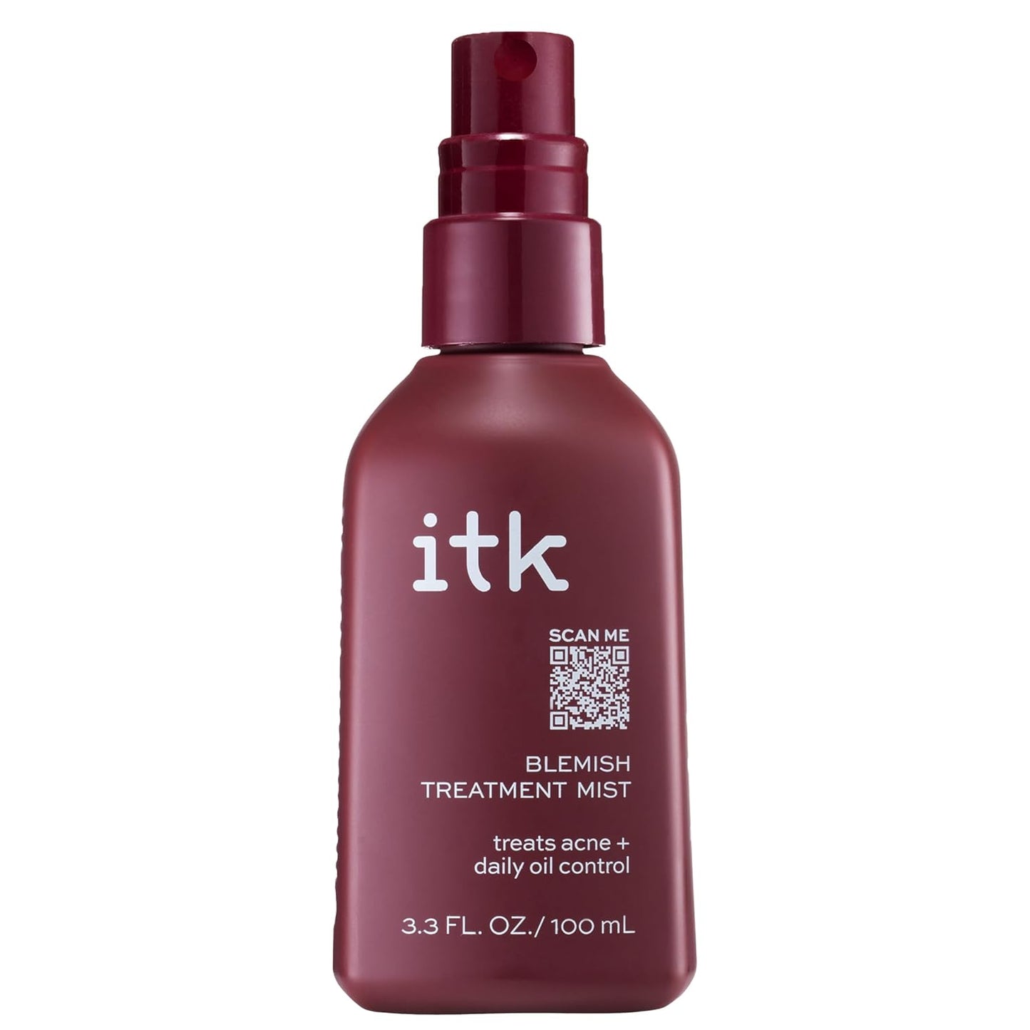 ITK 2% Salicylic Acid Acne Spray – Face & Body Treatment Mist for Bacne, Blackheads & Blemishes – Post-Workout BHA Skincare, 3.3oz