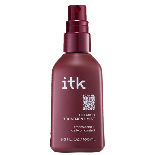 ITK 2% Salicylic Acid Acne Spray – Face & Body Treatment Mist for Bacne, Blackheads & Blemishes – Post-Workout BHA Skincare, 3.3oz