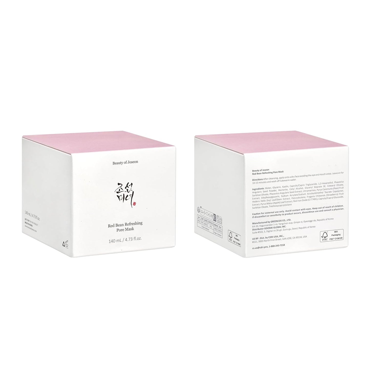 Beauty of Joseon Red Bean Refreshing Pore Mask – Wash-Off Clay Mask for Oily & Combination Skin (140ml)