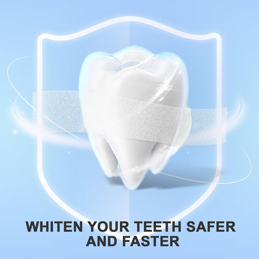 Teeth Whitening Strips – 14 Sensitivity-Free Treatments, 28 Enamel-Safe Non-Slip Strips for Stain Removal & Long-Lasting Bright Smile