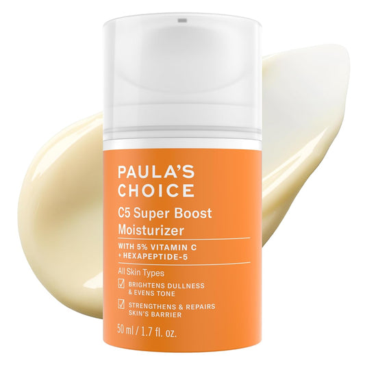 Paula's Choice C5 Super Boost Moisturizer – 5% Vitamin C & Squalane, Brightening Daily Face Lotion