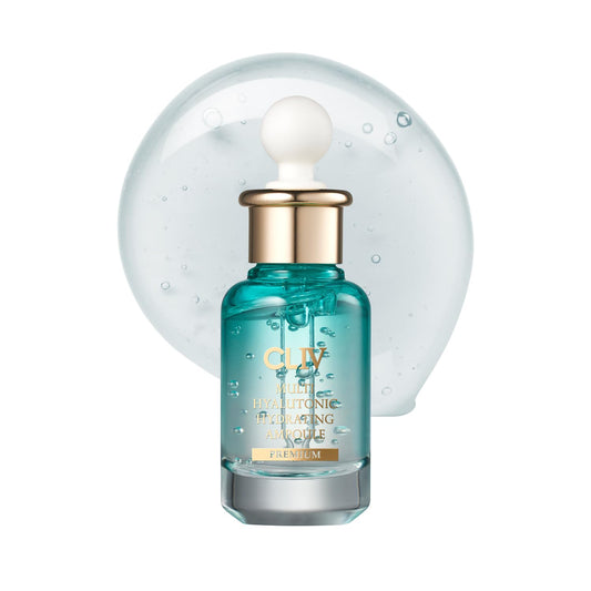 CLIV Multi Hyaluronic Hydrating Ampoule Serum – 85% Hyaluronic Acid with 8-Layer Hydration, Ceramides & Panthenol – Korean Skincare 30ml