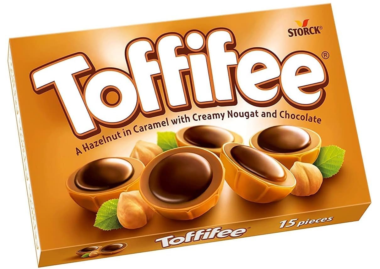 Storck Toffifee Hazelnut Caramel Nougat Chocolates 125g – 15 Pieces Imported