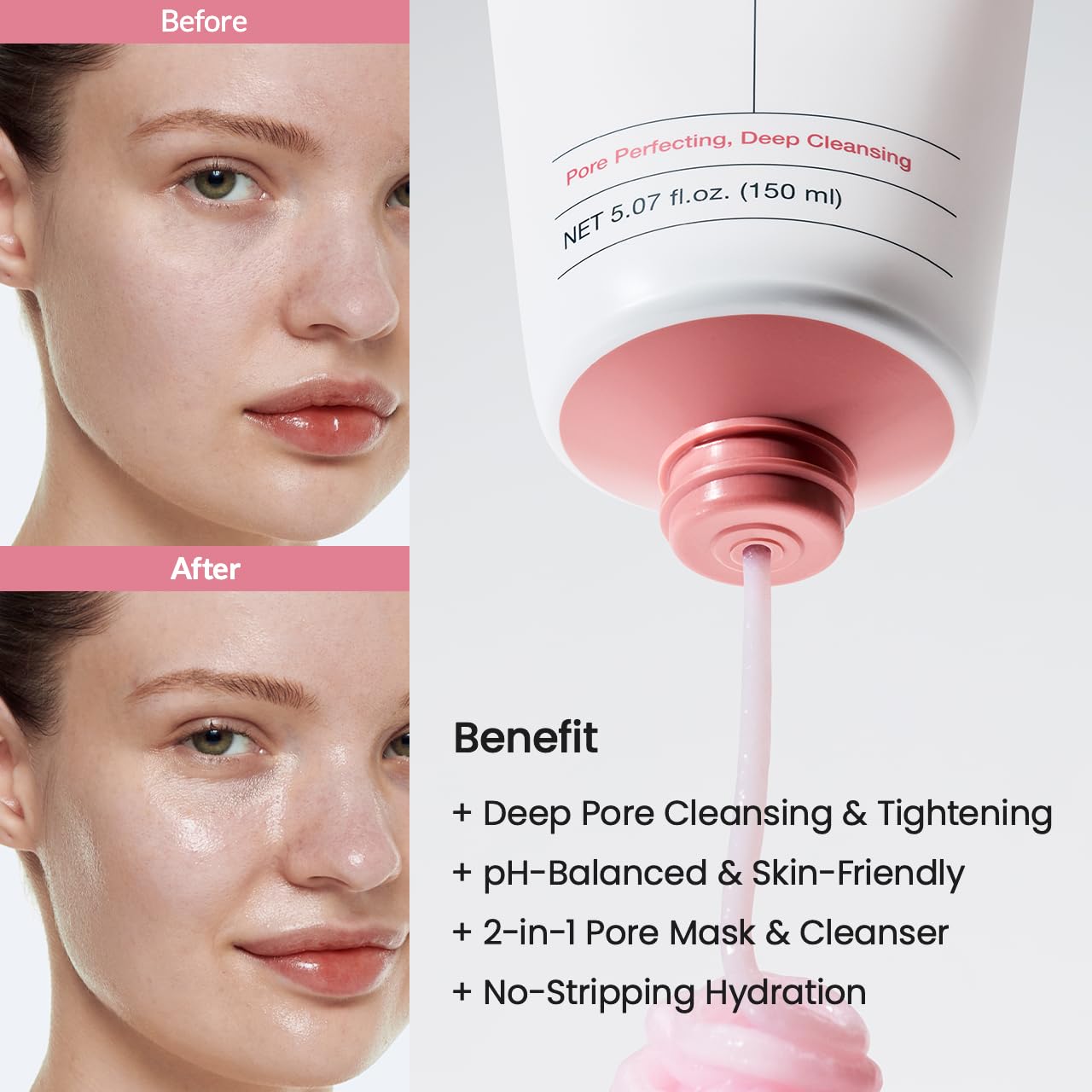 BIODANCE Collagen Mask to Foam Cleanser – 2-in-1 Pore Care & Hydrating Face Wash | Korean Skincare for Sensitive & Oily Skin, 5.07 fl. oz (150 ml)