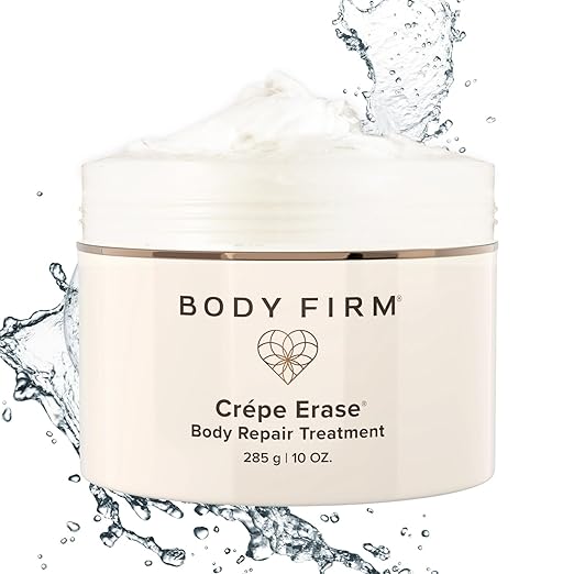 BODY FIRM Crepe Erase Advanced Body Repair Cream – Anti-Aging Wrinkle Treatment with Collagen & Elastin Support – 48HR Hydration – 10oz