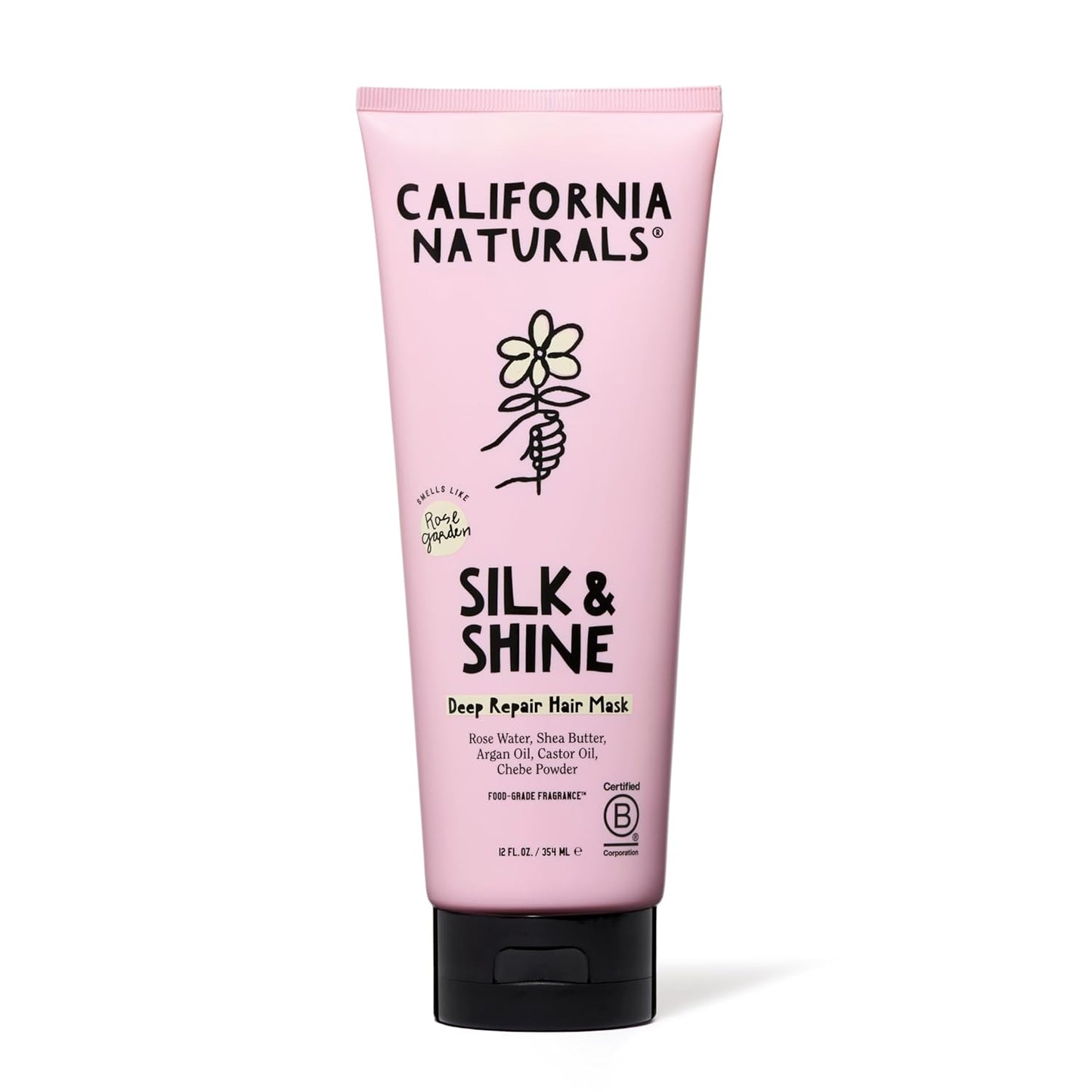 California Naturals Deep Repair Hair Mask – Vegan, Paraben & Sulfate-Free Conditioner with Shea Butter & Argan Oil – Hydrating Treatment for All Hair Types – 12 fl oz