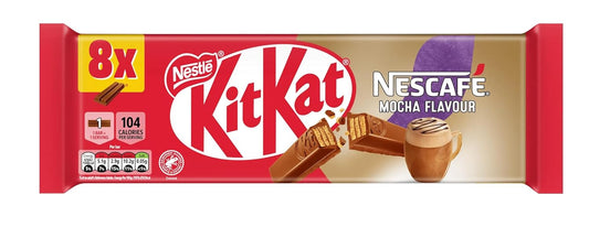 Nestlé KitKat Nescafé Mocha Flavour – Coffee & Chocolate Wafer Mini Bars (8-Pack, UK Imported)