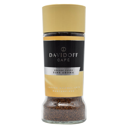 Davidoff Fine Aroma Instant Coffee 7/12 Intensity - 100% Arabica, 3.53 oz 100g, Granule, Glass Bottle