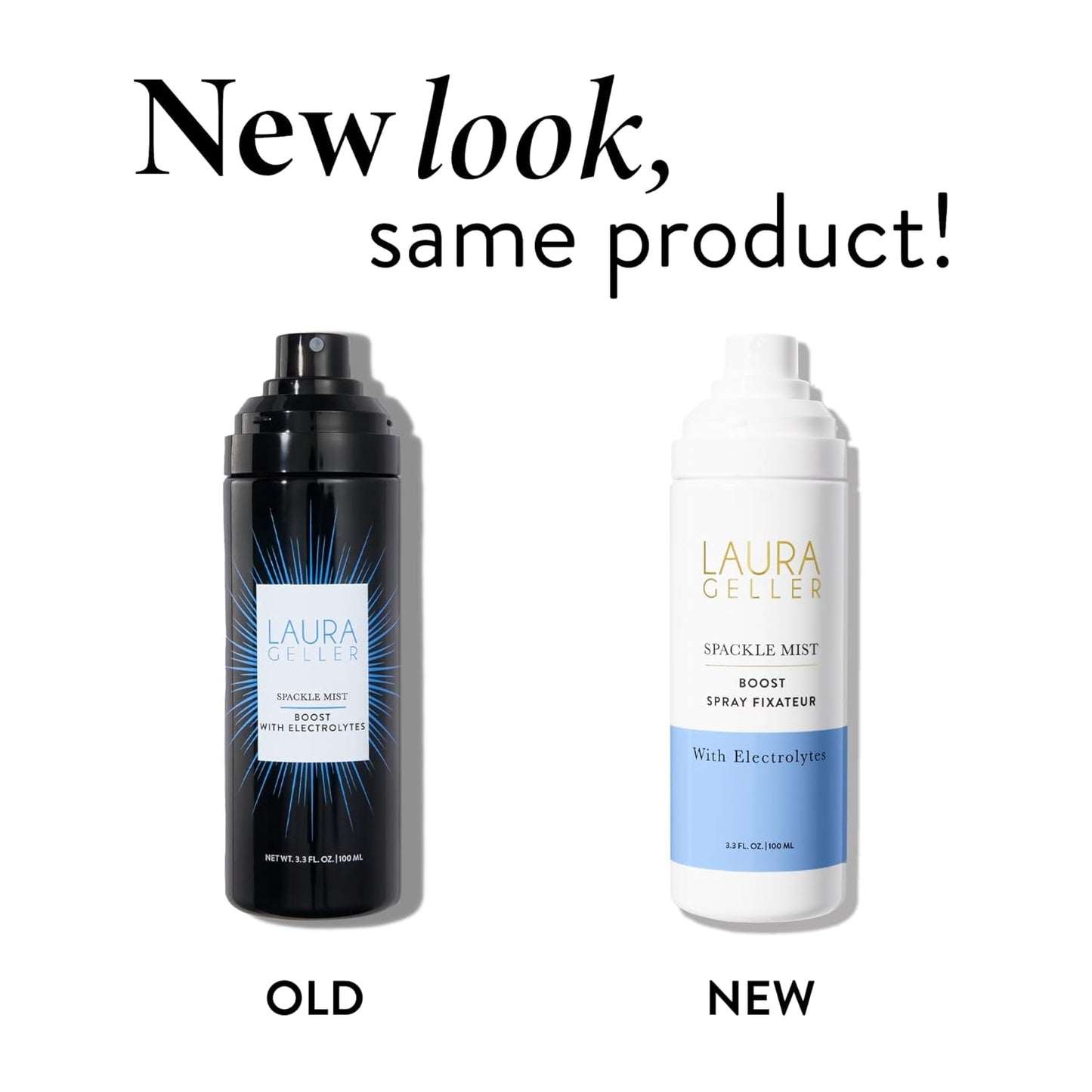 Laura Geller Spackle Mist Boost Setting Spray – Hydrating Dewy Makeup Mist with Electrolytes & Blue Light Protection, Long-Lasting, 01 Electrolytes
