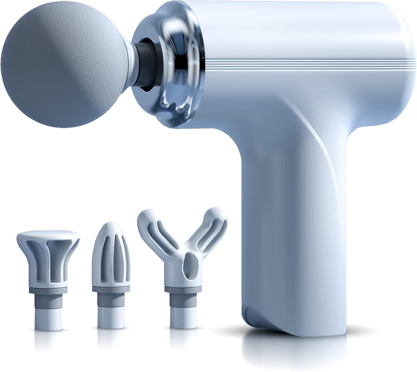 MG-203 Massage Gun | 6-Speed Deep Tissue Percussion Massager with 4 Heads | 3200 RPM, 2400mAh Battery & Type-C Charging (Multi-Colour, Portable)