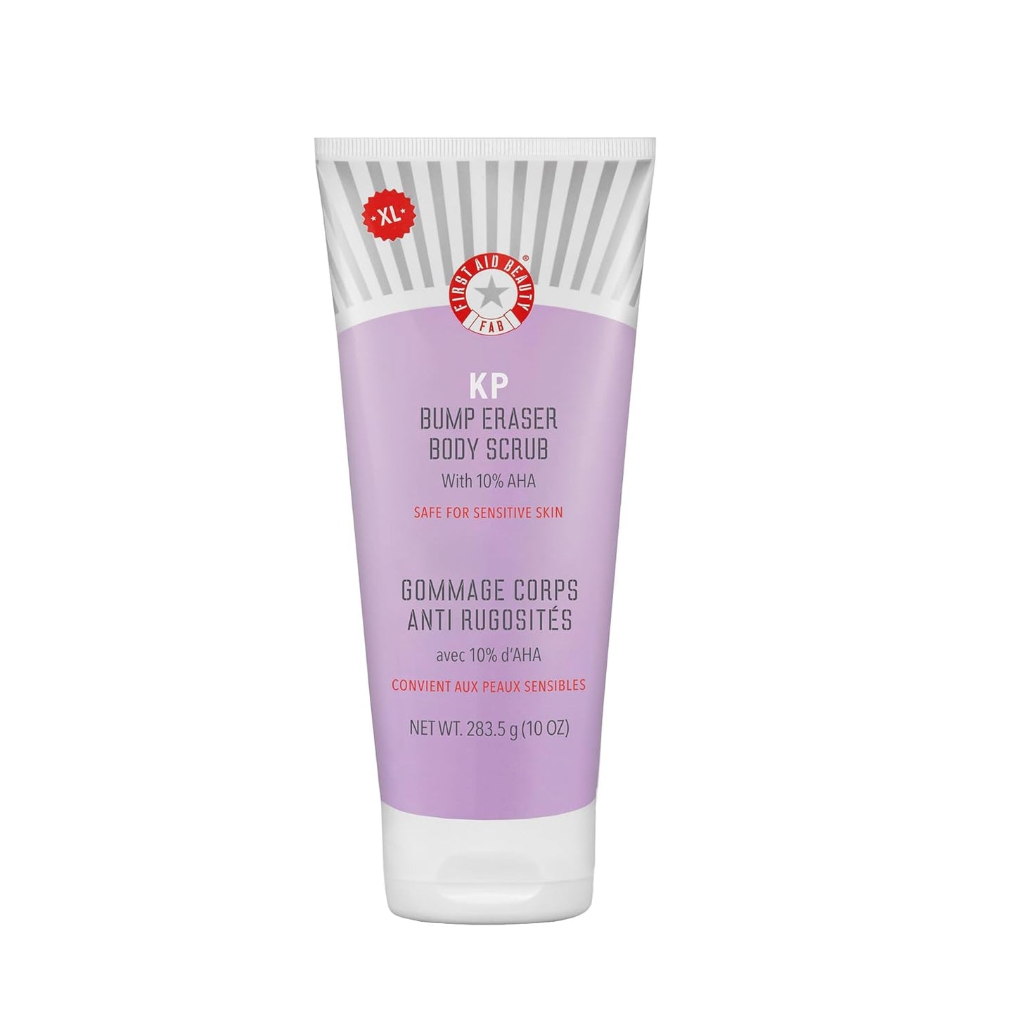 First Aid Beauty KP Bump Eraser Body Scrub – 10% AHA Exfoliator for Smooth Skin
