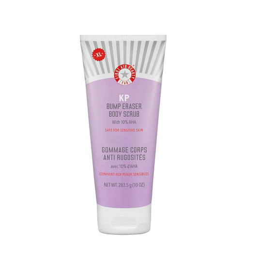 First Aid Beauty KP Bump Eraser Body Scrub – 10% AHA Exfoliator for Smooth Skin