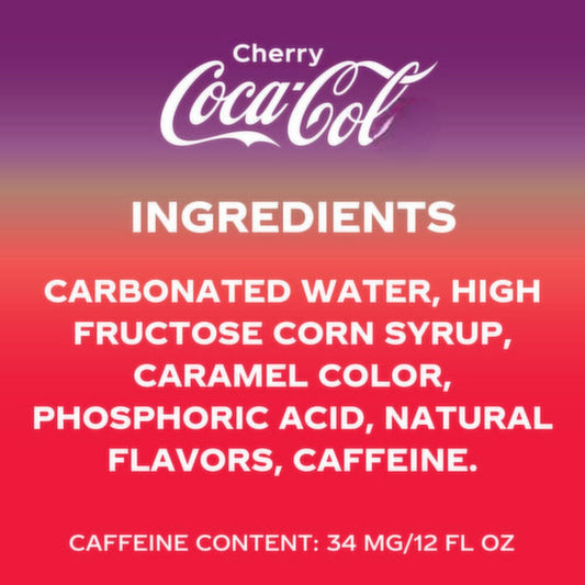 Coca-Cola Cherry Soft Drink – Classic Coke with Bold Cherry Twist | 330ml Cans Pack of 6 (Imported)
