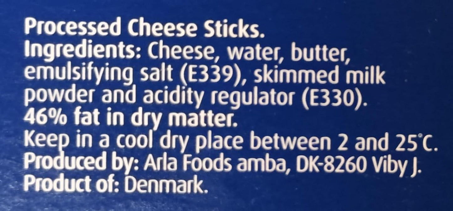 Puck Cheese Sticks – Creamy & Smooth Snack Cheese | 6 Individually Wrapped Portions, 108g (Pack of 2, Imported)