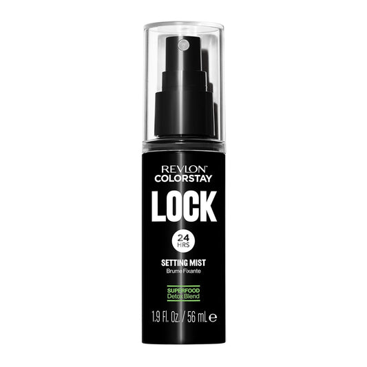 Revlon ColorStay 24 Hr Lock Setting Mist – Mattifying & Oil-Absorbing Makeup Setting Spray with Superfood Detox Blend – Transfer-Proof, Mask Friendly – 1.9 fl oz