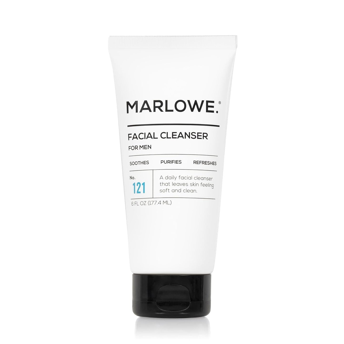 MARLOWE. No. 121 Facial Cleanser – Daily Men’s Face Wash with Natural Extracts & Antioxidants | Soothes, Purifies & Refreshes – 6 oz