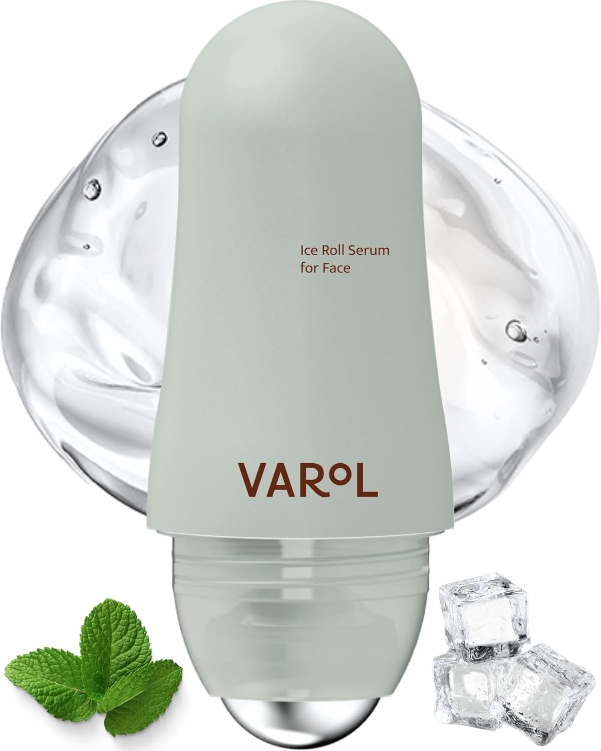 VAROL Ice Roll Serum – Cooling Roll-On for Puffy Eyes, Pore Minimizing & Hydrating Korean Skincare