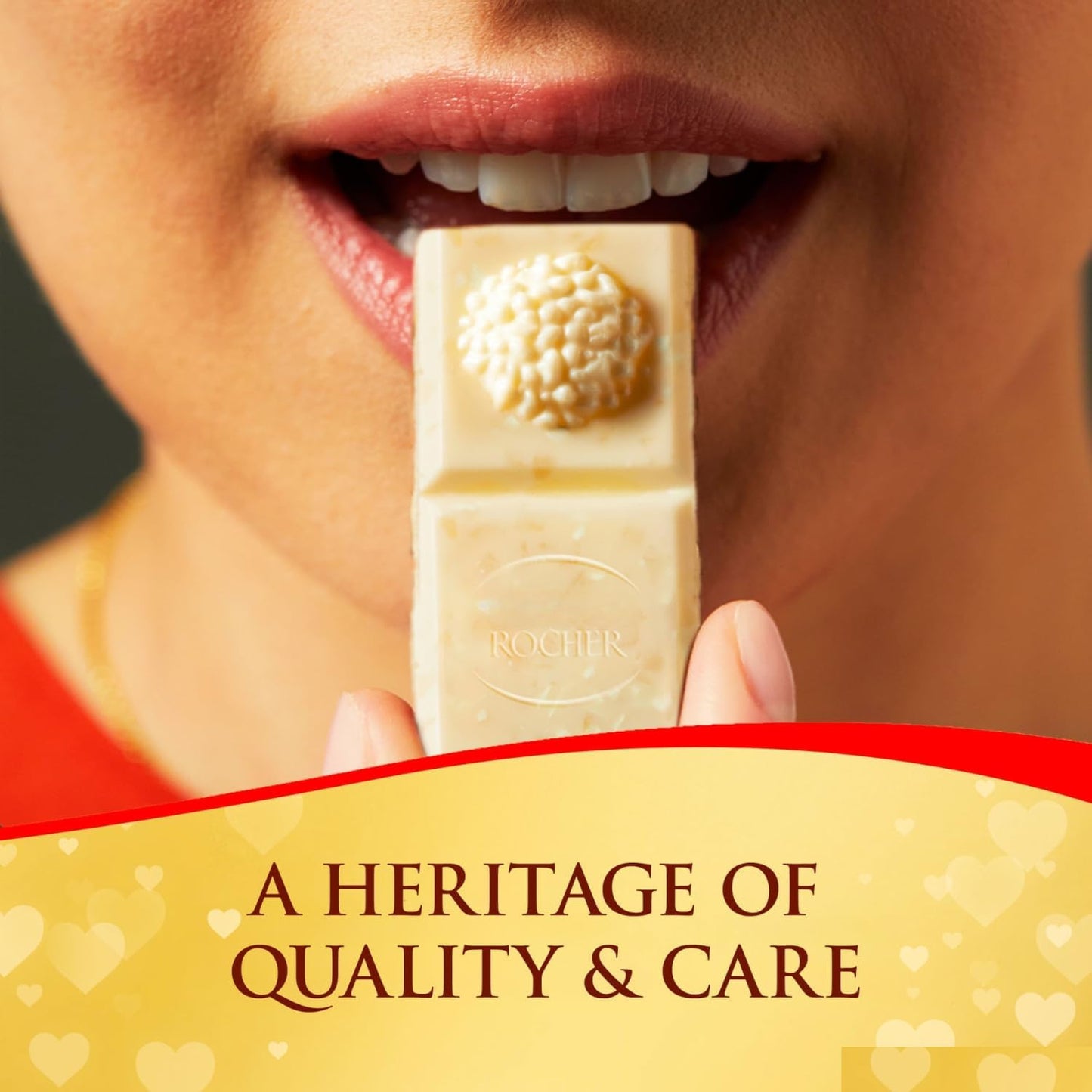 Ferrero Rocher White Chocolate Bar with Hazelnut | Creamy & Crunchy Premium Chocolate | 90 g (Imported)