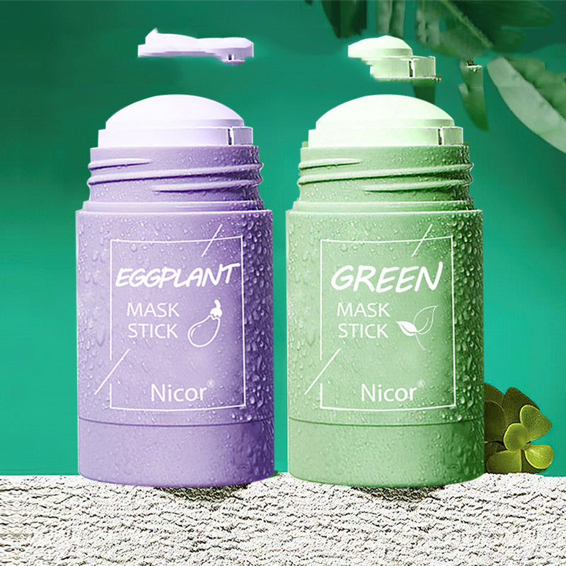 Nicor Green Tea Clay Mask Stick – Oil Control, Anti-Acne & Skin Brightening