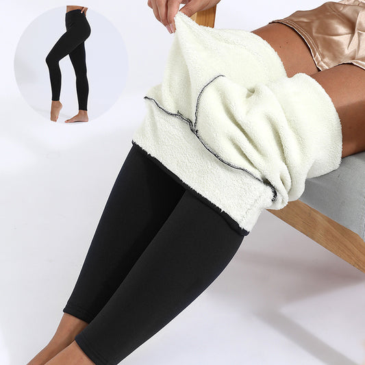 Winter Leggings Warm Thick High Stretch Lamb Cashmere Leggins Skinny Fitness Woman Pants - LUXURY GLOW
