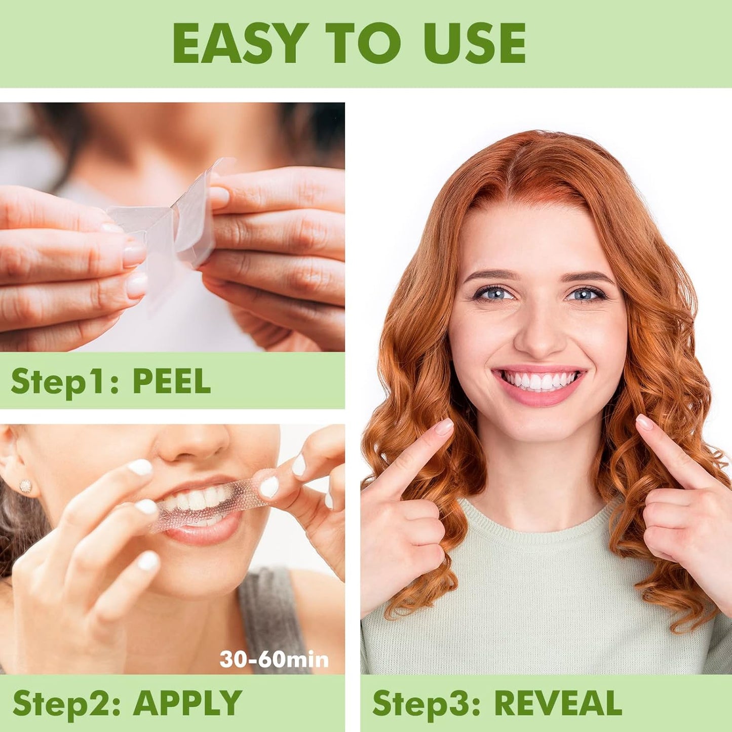 Teeth Whitening Strips – Sierra Clean Enamel-Safe Kit | 7 Treatments for Sensitive Teeth, Fast Stain Removal & Dentist Approved