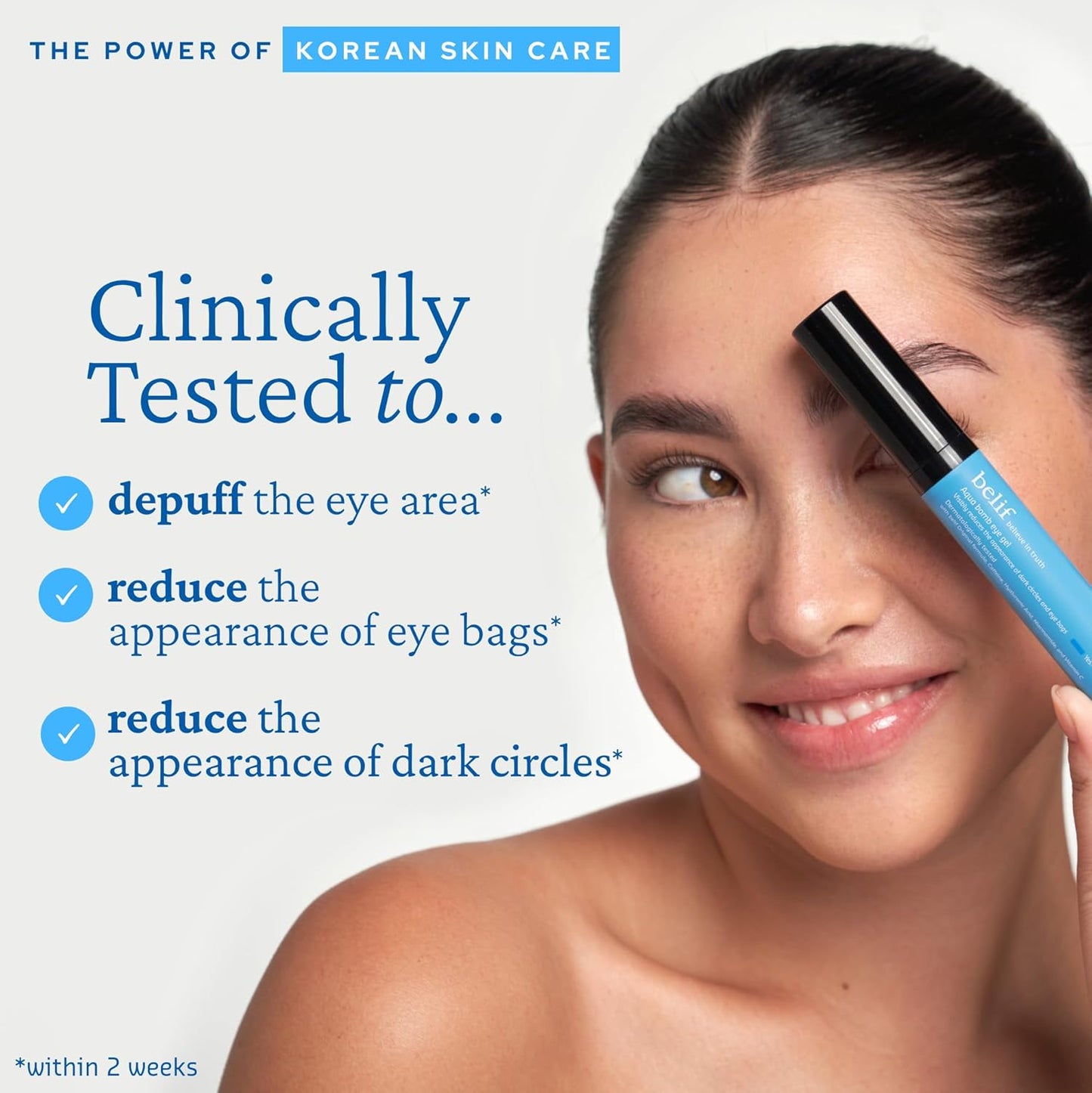 Belif Aqua Bomb Cooling Eye Gel 15ml – Depuffing, Hydrating & Brightening Korean Eye Cream