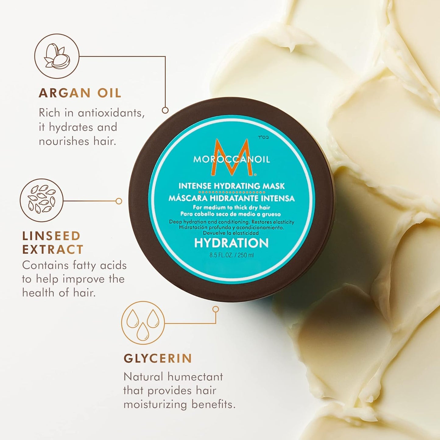 Moroccanoil Intense Hydrating Hair Mask – Deep Moisture for Dry Hair