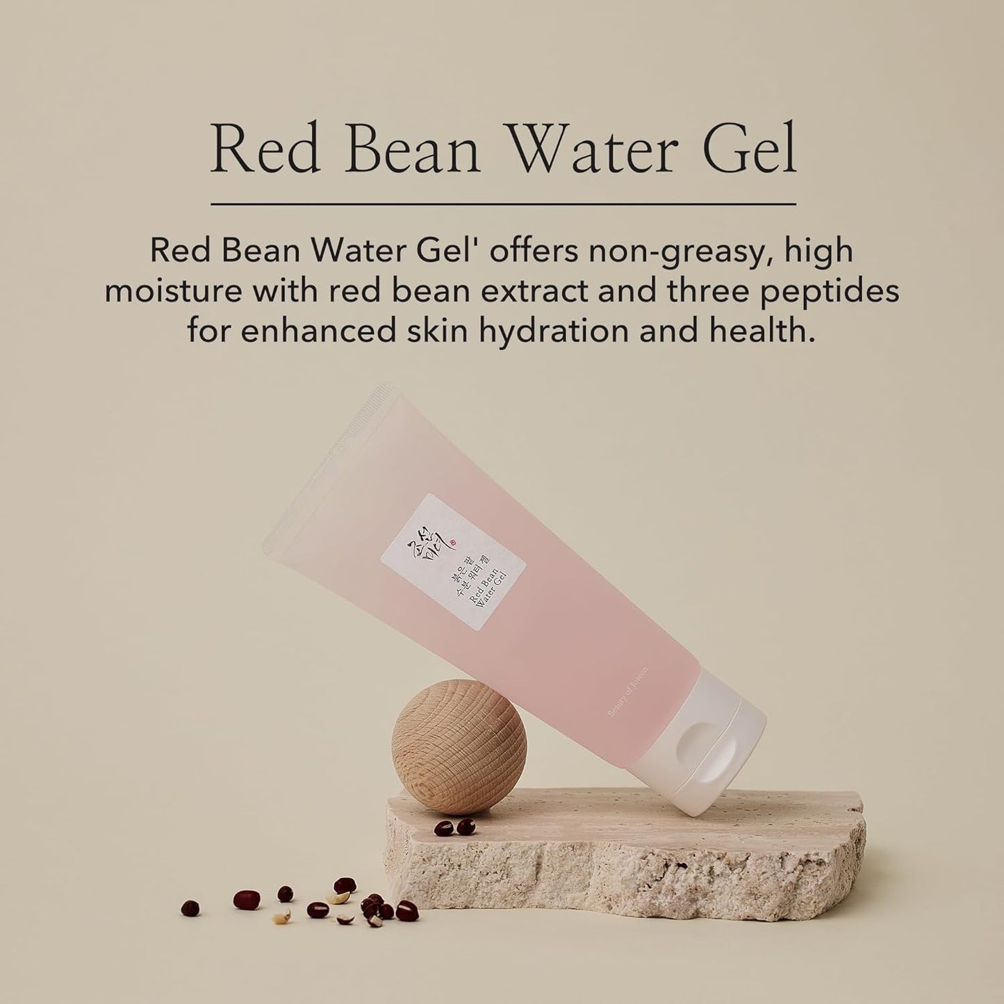 Beauty of Joseon Red Bean Water Gel – Hydrating Peptide Moisturizer for Acne-Prone & Dry Skin | Lightweight Korean Face Gel for Men & Women (100ml / 3.38 fl.oz)