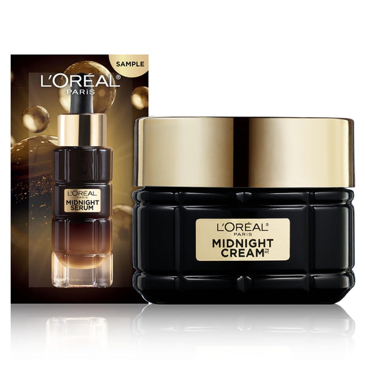 L'Oreal Paris Age Perfect Midnight Anti-Aging Cream & Serum – Wrinkle Repair & Firming Moisturizer, 1.7oz