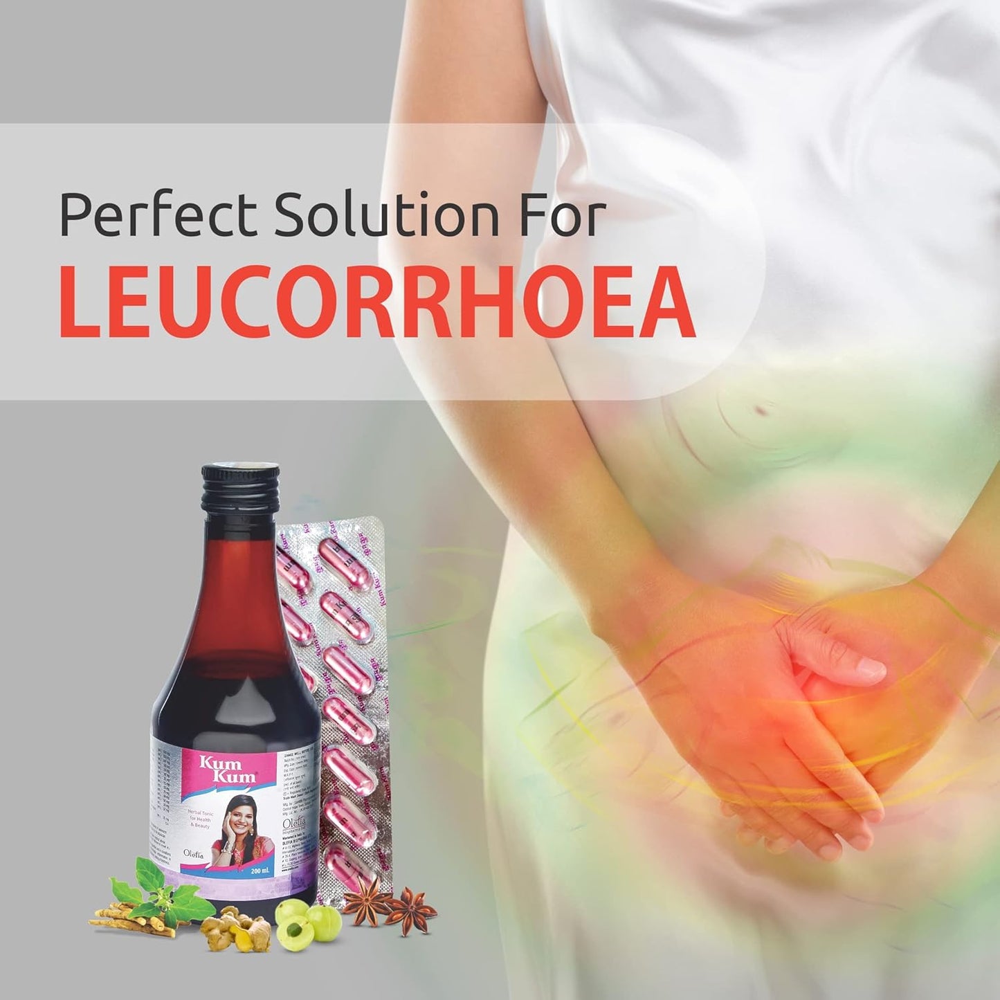 KumKum Syrup Pack of 3 (200ml Each) – Ayurvedic Women’s Health & Uterine Care Tonic