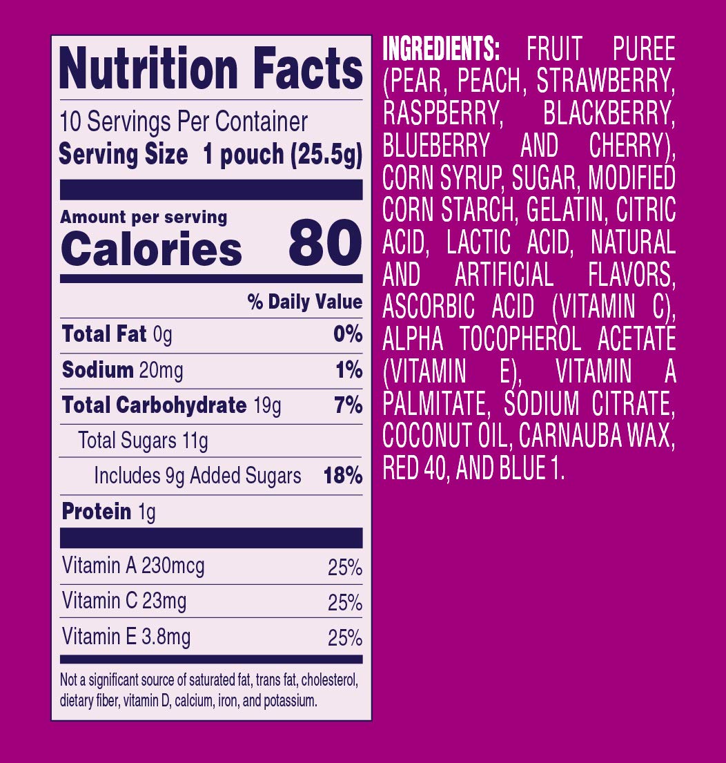Welchs Fruit Snacks Berries n Cherries, 255g
