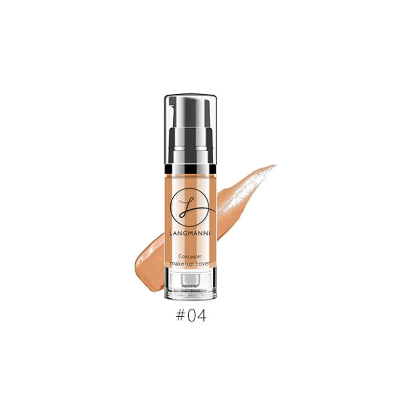 Base de maquillaje líquida hidratante LANGMANNI: resistente al agua y con una cobertura impecable