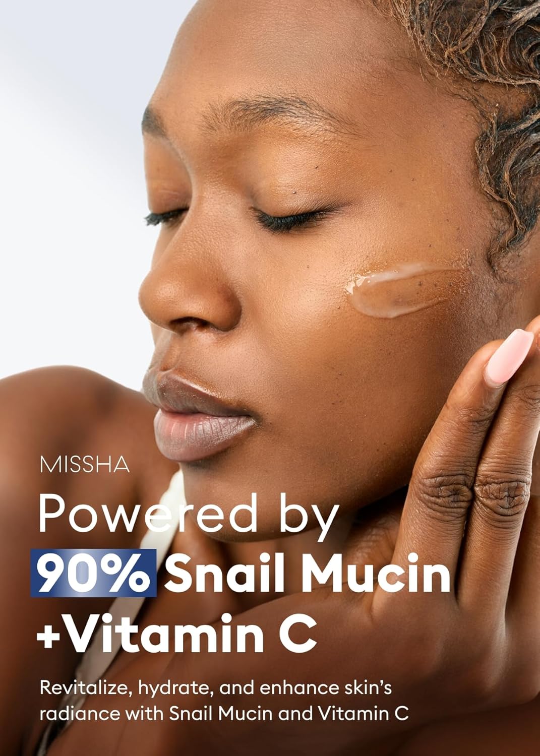 MISSHA Cell Renew Snail Mucin Vitamin C Cream – Hydrating Korean Moisturizer for Youthful Glow (1.69 fl oz)