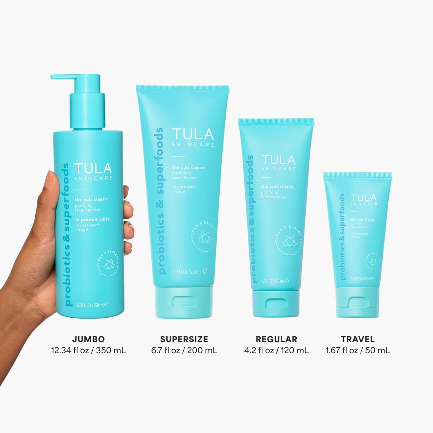 TULA Cult Classic Face Cleanser – Hydrating Gel Cleanser for Clear Skin (6.72 oz)