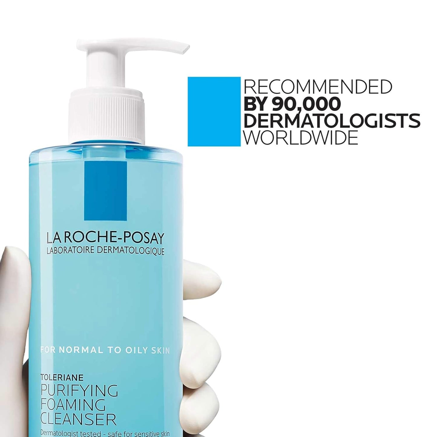 La Roche-Posay Toleriane Purifying Foaming Facial Cleanser – Oil-Free Face Wash with Niacinamide & Ceramides for Sensitive Skin, 400ml