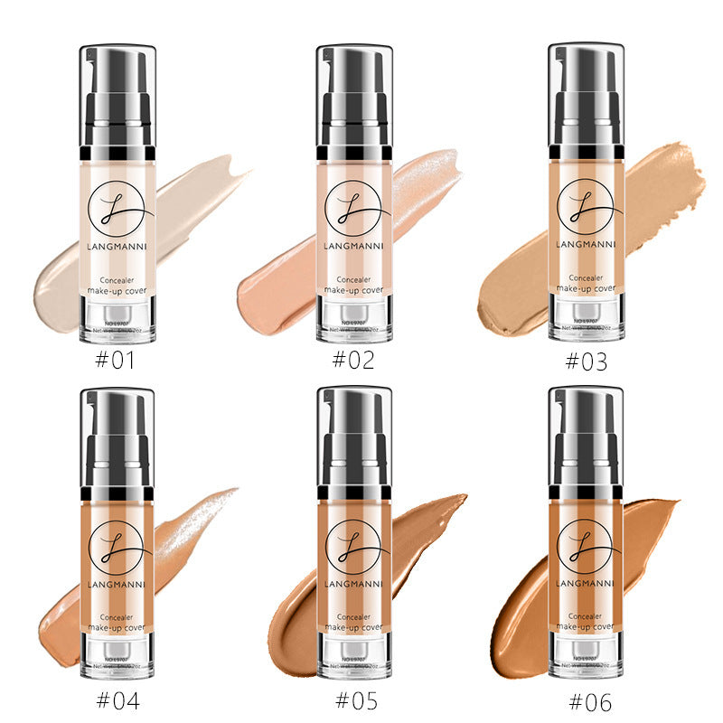 Base de maquillaje líquida hidratante LANGMANNI: resistente al agua y con una cobertura impecable