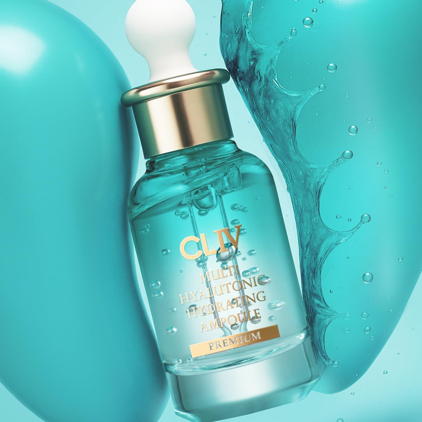 CLIV Multi Hyaluronic Hydrating Ampoule Serum – 85% Hyaluronic Acid with 8-Layer Hydration, Ceramides & Panthenol – Korean Skincare 30ml