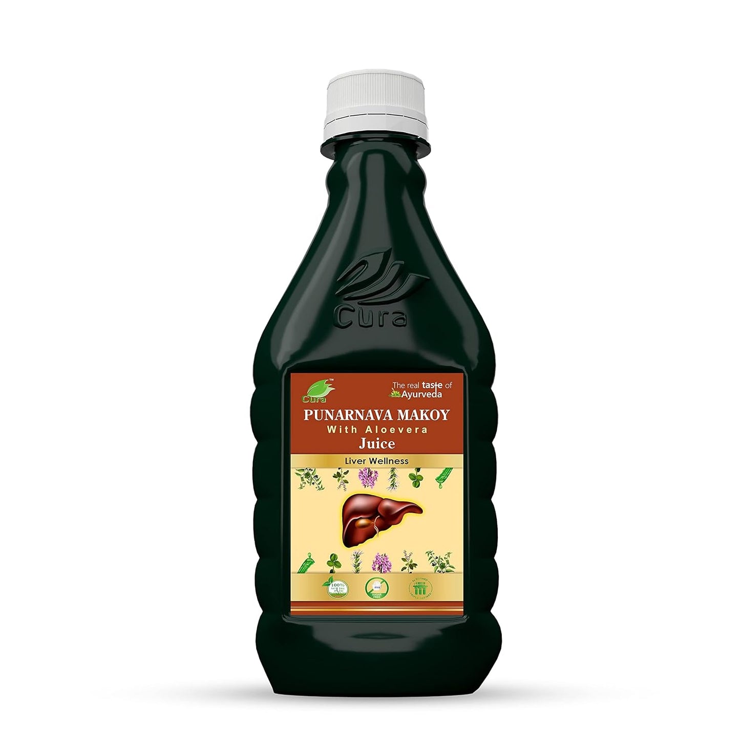 Cura Punarnava Makoy Ras with Aloe Vera 500ml | Natural Digestive Cleanser & Kidney Support Tonic