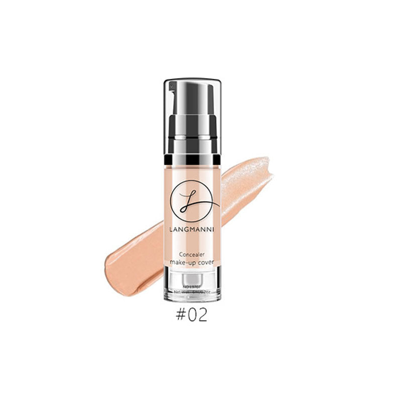 Base de maquillaje líquida hidratante LANGMANNI: resistente al agua y con una cobertura impecable