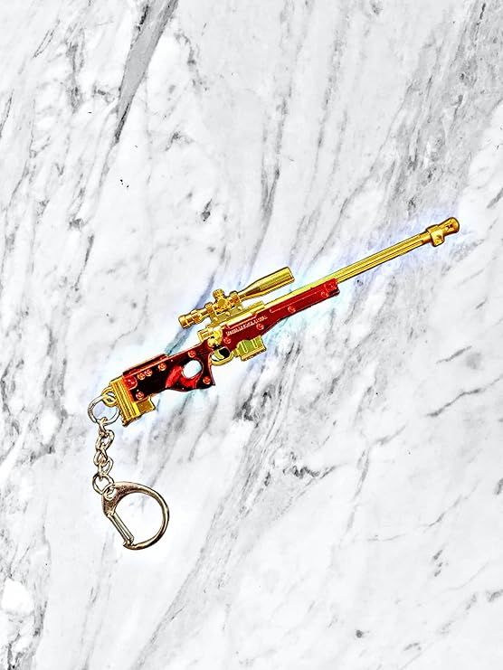 AWM Rifle Gun Keychain 12cm – Premium Metal Alloy Key Ring for Gamers & Collectors (Limited Edition)