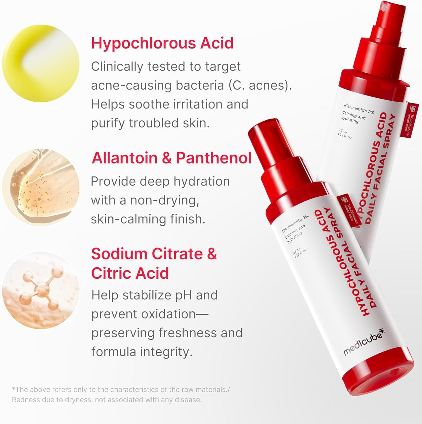 Medicube Power Soothing Spray – Hypochlorous Acid Facial Mist for Calming & Hydrating Skin (4.22 fl oz)