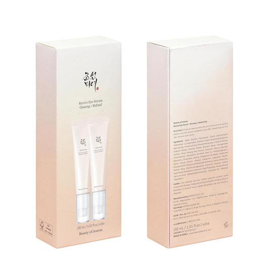 Beauty of Joseon Revive Eye Serum – Korean Retinal & Niacinamide Eye Cream for Wrinkles, Dark Circles & Hydration (30ml / 1 fl.oz × 2 Pack)