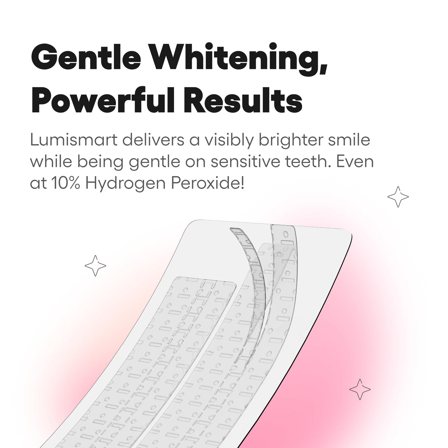 Something Nice Lumismart Whitening Strips - Dentist-Designed, Enamel Safe, up to 42 Treatments with Smart Adjust - Teeth Whitening Strips in Mint for Sensitive Teeth
