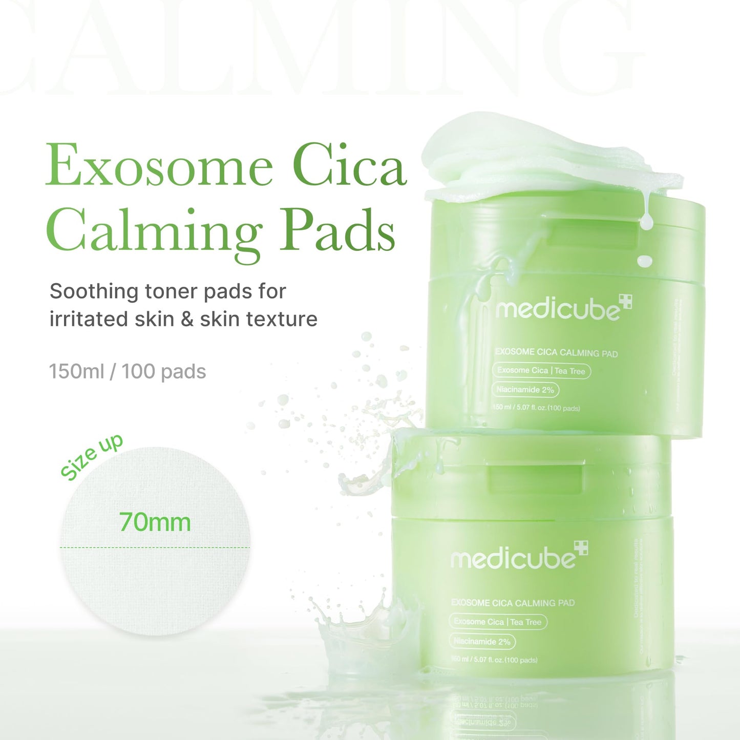 Medicube Salmon DNA PDRN Pink Collagen Jelly Pad – Korean Gel Toner Pads with Niacinamide, Retinol & Madecassoside for Radiance, Soothing & Uneven Skin Tone (70 Pads)