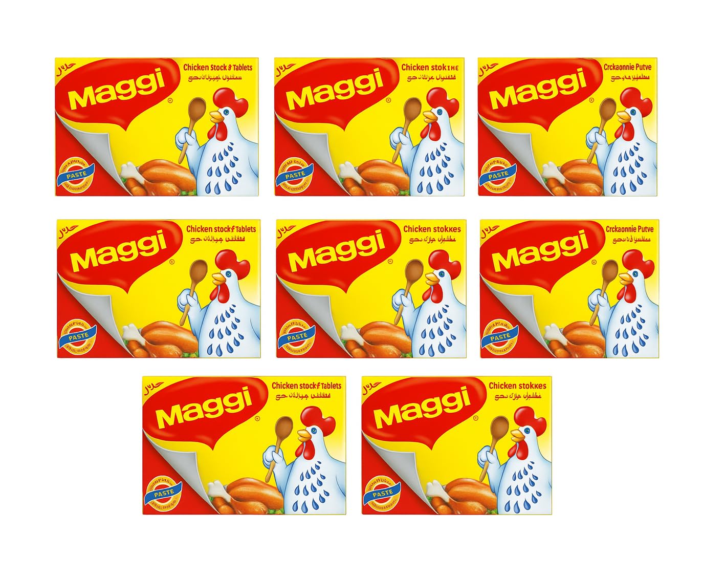 Maggii Chicken Stock Cubes – Rich Chicken Flavor Enhancer for Soups, Gravies & Rice (8 Cubes × 20g, Imported)