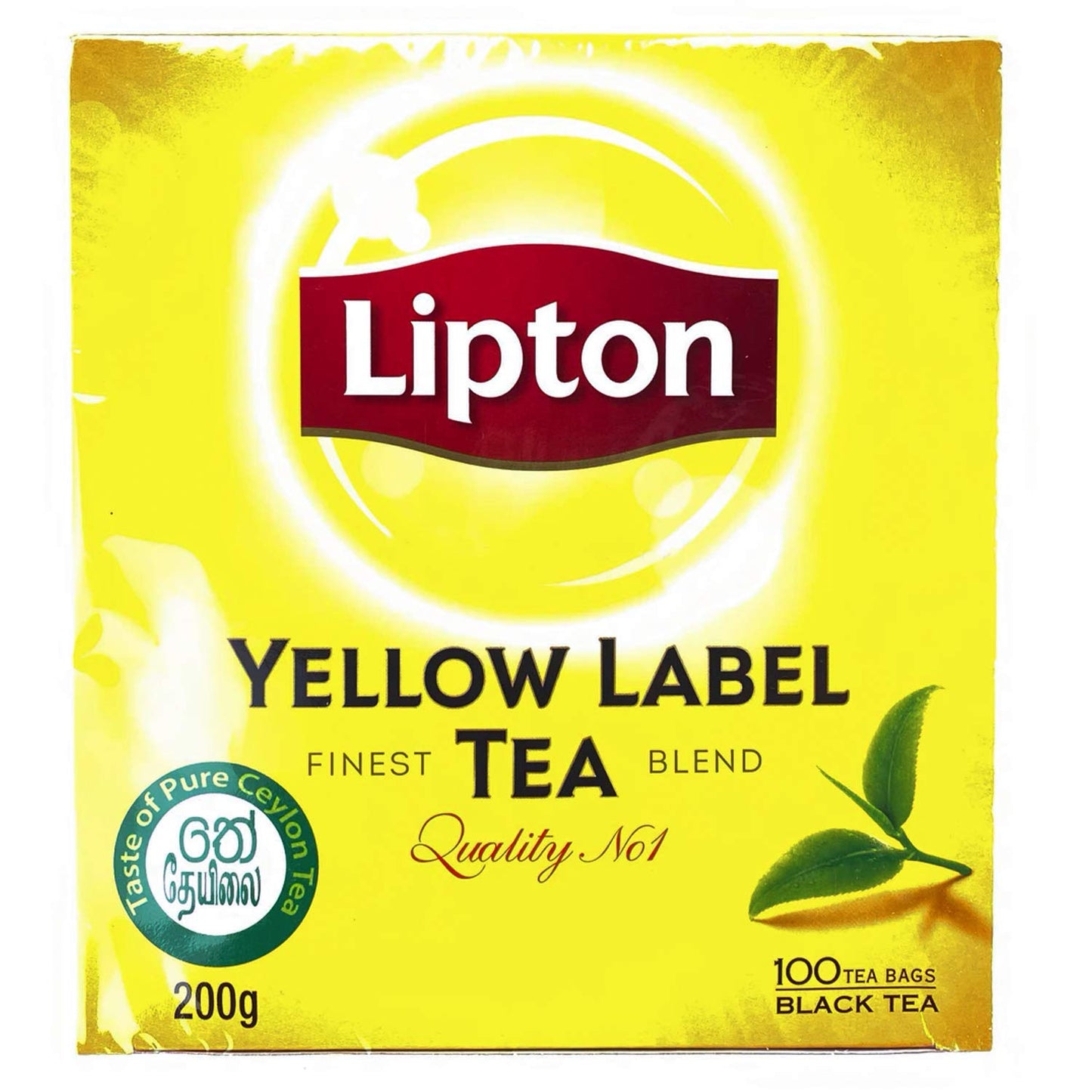 Lipton Label Rich Yellow Tea – 100 Tea Bags, 200g, Natural & Caffeine-Free